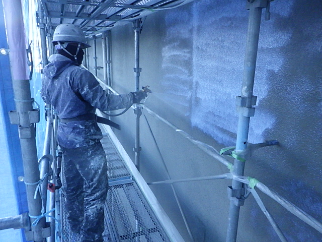 蓼科高等学校　教室棟外壁改修工事